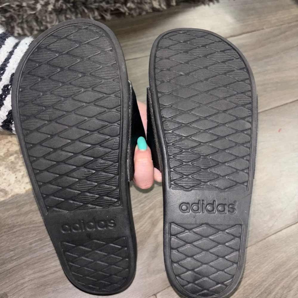 adidas Black Slide Sandals - Picture 6 of 6